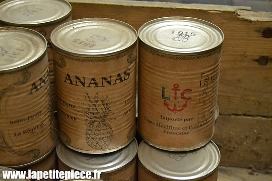 Repro boite de conserve Française WW1 - Ananas 