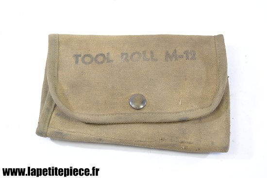 Trousse à outils pour mitrailleuse de calibre .30 US WW2 - TOOL ROLL M-12