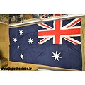 Drapeau australien en lin, années 1930 - 1950. Australie 88cm x 172cm 