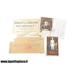 Lot documents occupation / libération - France WW2.
