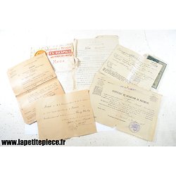 Lot documents années 1920. 110 / 104 RAL Régiment d'Artillerie Lourde 