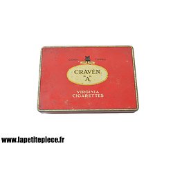 Boite de cigarettes Anglaises CRAVEN "A" années 1930 - 1940. WW2 
