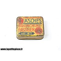 Petite boite médical Allemande début 20e Siècle. Asche's bronchial-pastillen seit 1877