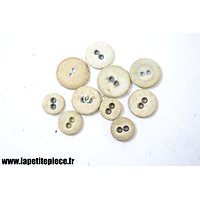 Lot de boutons de sous-vêtements Allemand WW2  