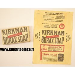 Etiquette / emballage de savon américain époque Deuxième Guerre /Mondiale. KIRKMAN BORAX SOAP. Reconstitution US WW2