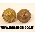 Lot x 2 boutons 19mm  Infanterie de ligne, France