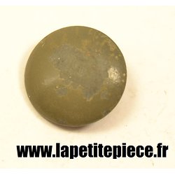 Bouton 22mm lisse fer peint vert France WW1