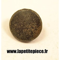 Bouton 20mm lisse noir France WW1