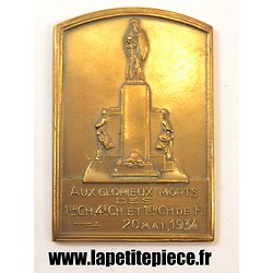 Médaille hommage aux glorieux chasseurs Belges 1914 - 1918 