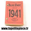 Calendrier de bureau 1941, Ardennes, Bloc-unic Unis France