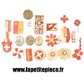 Lot de broches Croix Rouge Suisse années 1930 - 1950