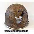 Coque de casque US WW2 - pièce de terrain Bataille des Ardennes