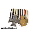 Barrette de médailles / Ordensspange Eisernes Kreuz 2. Klasse 1914 et Ehrenkreuz für Frontkämpfer