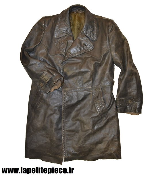 manteau cuir officier allemand