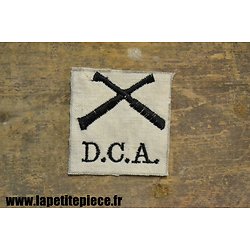 Repro insigne / attribut de manche D.C.A. blanc - défense contre avions