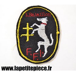 Repro insigne brodé 1er Bataillon de Marche de Loire-Inférieure FFI 1944 - 1945
