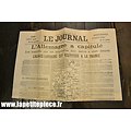 Repro Journal du 12 novembre 1918, capitulation de l'Allemagne