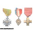 Ensemble de 3 médailles Françaises de la Première Guerre Mondiale