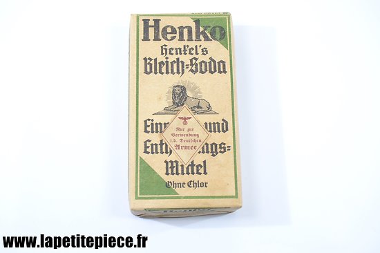 Paquet de lessive Allemand Henko étiquette "Fur die Deutschen Armee" WW2