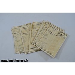 Repro carte de travail ouvrier sous occupation Allemand, reconstitution FFI Résistance