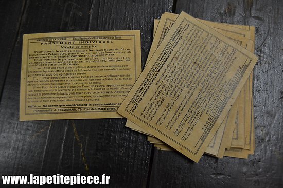 Repro étiquette pansement Français Première Guerre Mondiale
