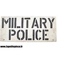 Reproduction d'une plaque de véhicule, Military Police