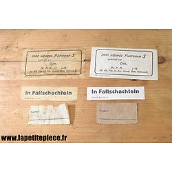Repro étiquettes pour Patronenkasten 88, Première Guerre Mondiale.