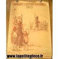 Affiche 1915 Emprunt de la défense nationale