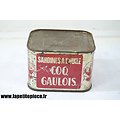 Boite de sardines à l'huile Coq Gaulois - vide