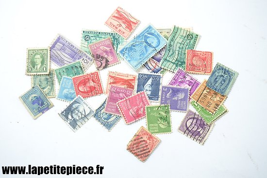 Lot timbres Américains et Canadiens WW1 - WW2