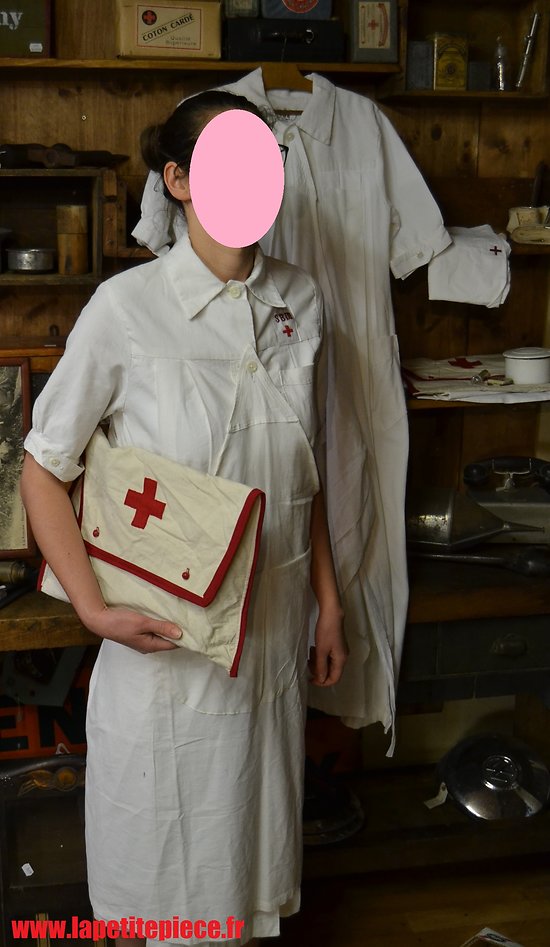 Repro tenue SBM UFF Croix Rouge - Blouse, tablier et voile