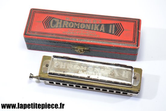 Harmonica Allemand années 1938 - 1940. M. Hohner Chromonika II
