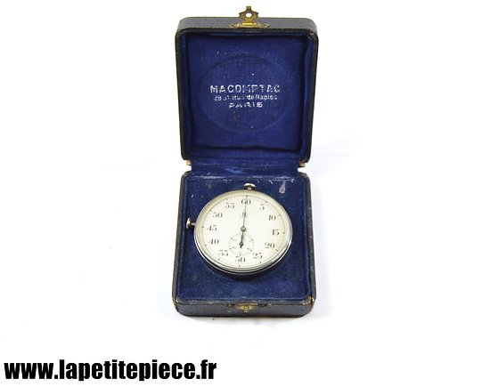 Chronomètre mécanique Macomptac Paris. Début 20e Siècle