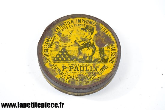 Boite à graisse Paulin, 125gr. France WW1 / WW2