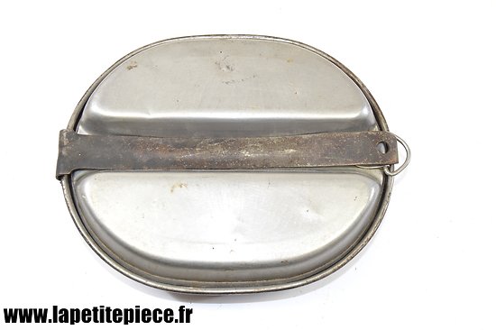 Gamelle américaine US E.A.Co 1943 Acier inoxydable. Can meat stainless steel M-1932