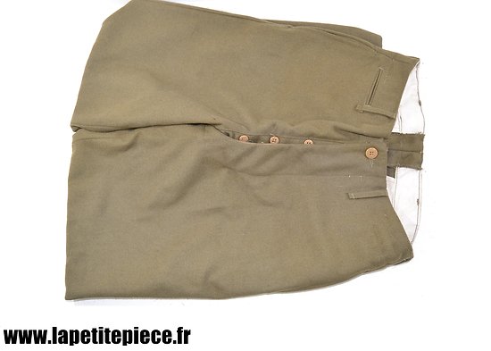 Repro Pantalon en laine moutarde US M-1937  W28 L30 (taille 38)
