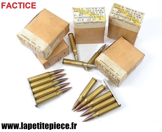 Repro factice boite cartouches 7,5 MAS France WW2