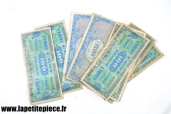 Repro billet de banque France Libre, libération 1944 - 100 Francs