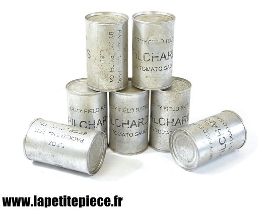 Repro boite alimentaire US ration Pilchard - reconstitution