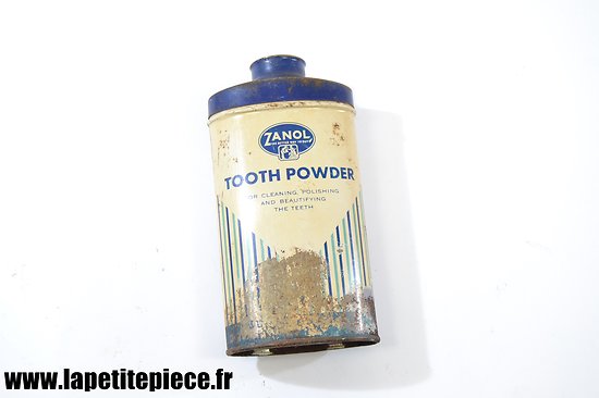 Boite de dentifrice US WW2 - Zanol Tooth Powder