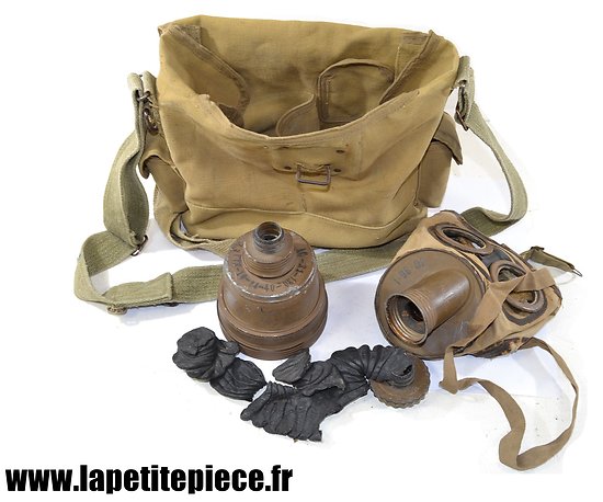 Masque à gaz Français ANP 31 - France WW2. Sac premier type