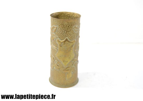 Vase artisanat de tranchée Première Guerre Mondiale. 