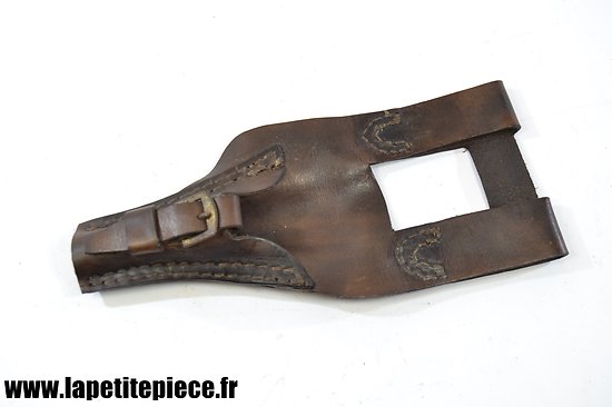 Repro gousset porte épée-baionnette 1888-14 1914 cuir marron. France WW1 / WW2 