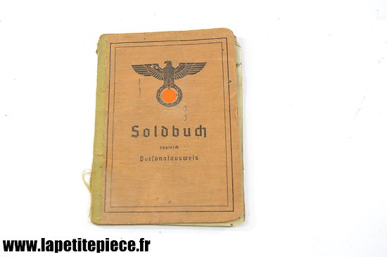 Soldbuch WW2 - obergefreiter 4. San. Luf. u. Ausb. Flbt.17