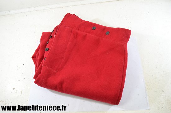 Repro pantalon rouge / garance France 1870 - WW1 début de Guerre 