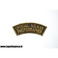 Repro OFFICIAL US WAR PHOTOGRAPHER - carte et patchs