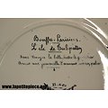 Assiette Creil & Montereau B&Cie, 4 Bouffes Parisiens - l'isle de tulipatan
