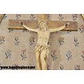 Reliquaire Jésus Christ Crucifix - milieu 20e Siècle