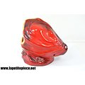 Coquillage lampe Vallauris rouge