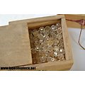 Ensemble de perles en cristal pour lustres ou bijoux, pampilles. Années 1960